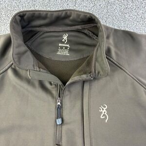 Browning Men L Camouflage 1/4 Zip Pullover Fleece Lined‎ Hunting Shirt Gorpcore